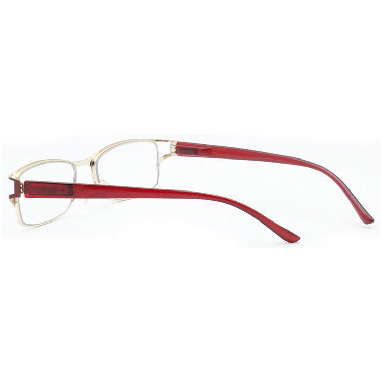 Dachuan Optical DRM368031 China Supplier Browline Metal Reading Glasses With Spring Hinge (1)